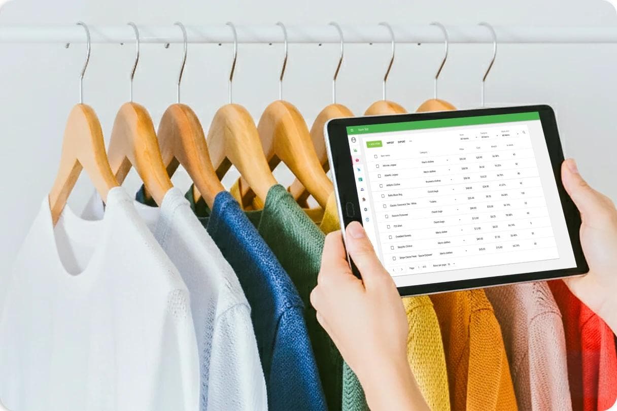 Garment inventory control in a clothing store